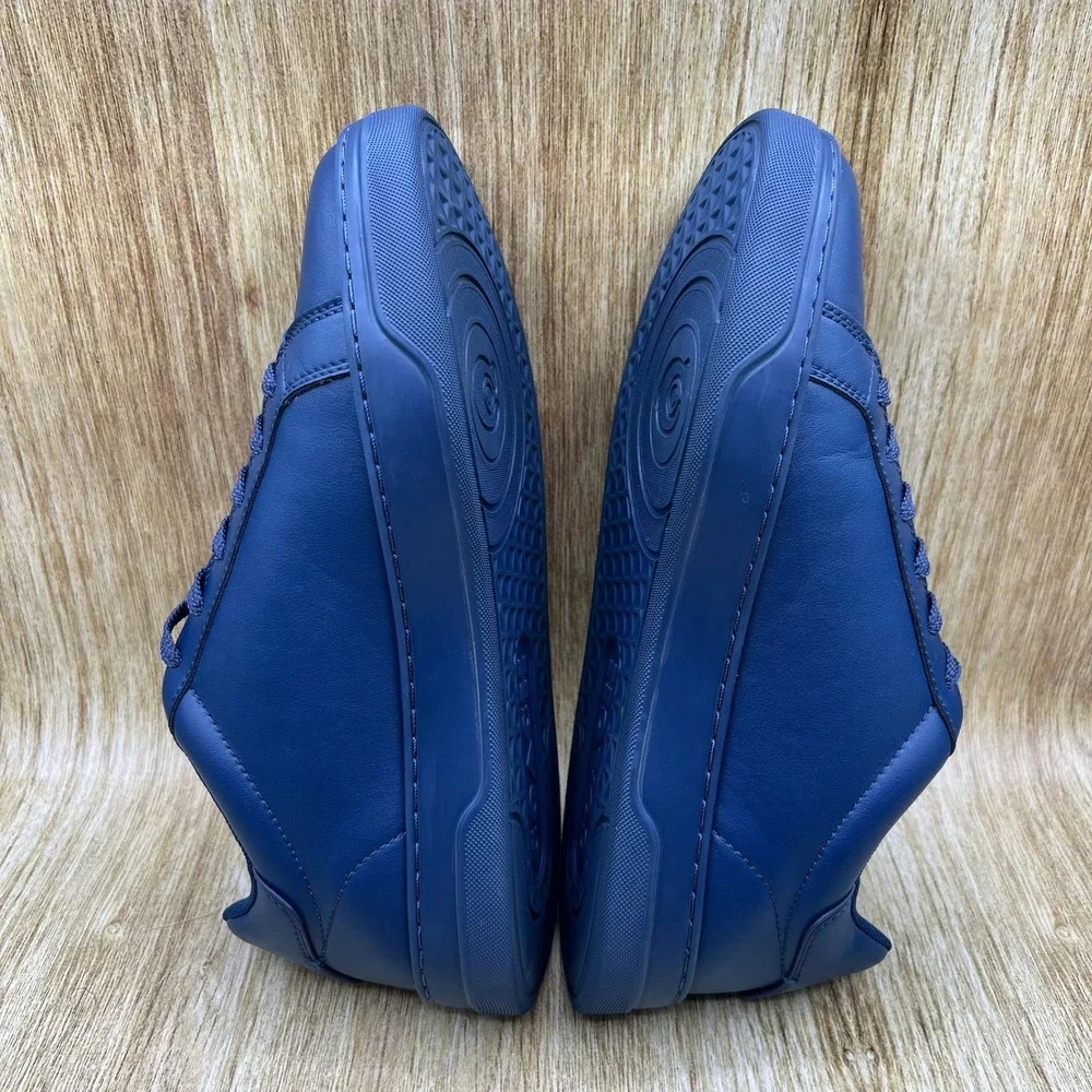 Coach High Line Sneaker Men's Size 10 D Navy Blue Leather Minimalist CX120